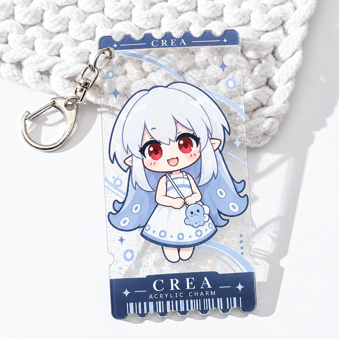 Acrylic Ticket Keychain